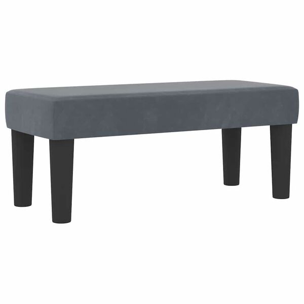 vidaXL Cama tipo Box Spring Gris oscuro 80 x 200 cm Terciopelo