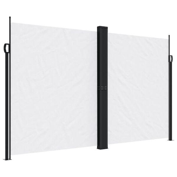 vidaXL Toldo lateral retr&aacute;ctil blanco 200x600 cm