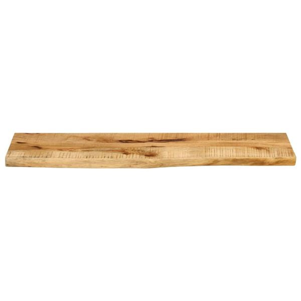 vidaXL Tablero de mesa borde natural madera maciza mango 110x30x2,5 cm