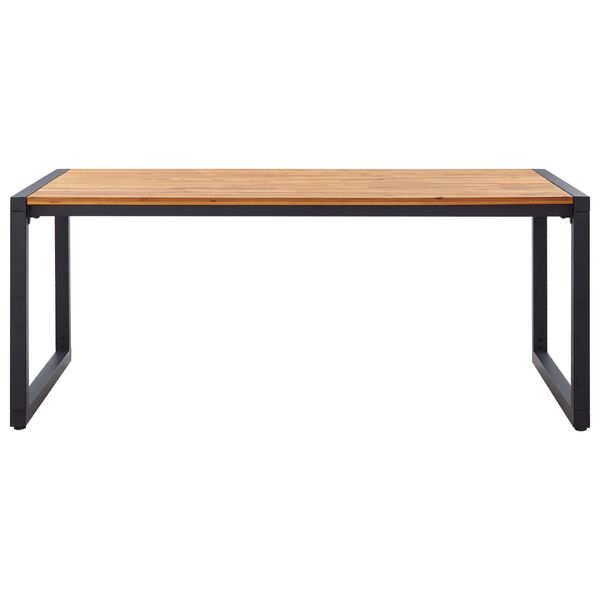 vidaXL Juego de comedor para jard&iacute;n 7 piezas marr&oacute;n