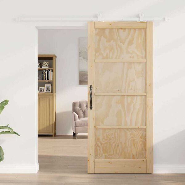vidaXL Puerta Corredera ORKDAL Marr&oacute;n 86 x 198,5 cm