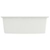 vidaXL Fregadero de cocina con rebosadero granito blanco