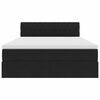 vidaXL Cama con almacenamiento Negro 140 x 190 cm Terciopelo