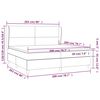 vidaXL Cama box spring con colch&oacute;n terciopelo rosa 200x200 cm
