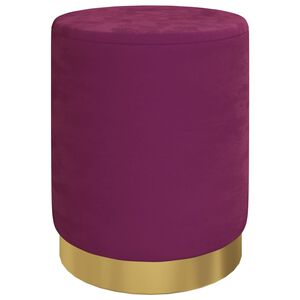 vidaXL Taburete redondo con almacenaje terciopelo 31 x 37 cm morado