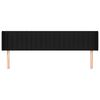 vidaXL Cabecero de tela negro 163x16x78/88 cm