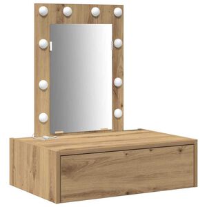 vidaXL Mesa Tocador Marr&oacute;n 60 x 40 x 70 cm Madera de ingenier&iacute;a