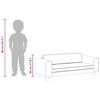 vidaXL Sofá para niños con reposapiés terciopelo crema 100x50x30 cm