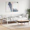 vidaXL Sofá cama sin colchón madera maciza de pino blanco 90x200 cm