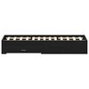 vidaXL Estructura de cama con caj&oacute;n Roble Negro 135 x 190 cm