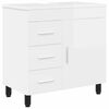 vidaXL Unidad de tocador de ba&ntilde;o Blanco Brillante 60 x 35 x 60 cm