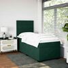 vidaXL Cama box spring con colch&oacute;n terciopelo verde oscuro 100x200 cm