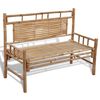 vidaXL Banco de jard&iacute;n plegable bamb&uacute; 120 cm