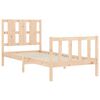 vidaXL Estructura de cama sin colch&oacute;n madera maciza de pino 100x200 cm
