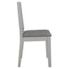 vidaXL Juego de muebles de comedor 3 piezas MDF gris