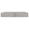 vidaXL Estante flotante pared 2 uds MDF gris hormig&oacute;n 23x23,5x3,8 cm