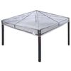 vidaXL Reemplazo de funda de gazebo 300 x 300 x 26 cm Transparente PVC