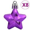 vidaXL Juego de bolas de Navidad 111 pzas poliestireno morado