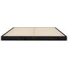 vidaXL Estructura de cama doble madera maciza pino negro 135x190 cm