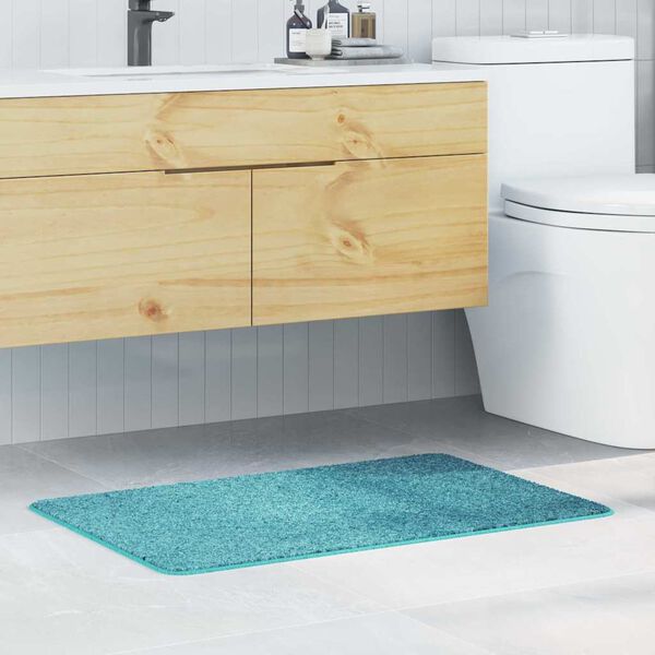 vidaXL Alfombrilla de ba&ntilde;o antideslizante Tuquesa 60 x 90 cm PP