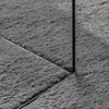 vidaXL Alfombra de pelo corto suave lavable HUARTE antracita 100x200cm
