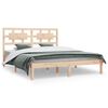 vidaXL Estructura de cama sin colch&oacute;n madera de pino blanco 150x200 cm