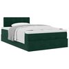 vidaXL Estructura cama otomana colch&oacute;n terciopelo verde oscuro