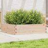 vidaXL Jardinera de madera maciza de pino 90x90x23 cm