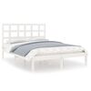 vidaXL Estructura de cama de madera maciza de pino blanca 160x200 cm