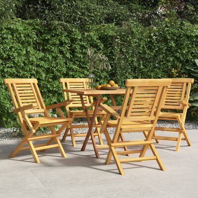 Sillas plegables de madera maciza para jardín, respaldo plegable de madera  maciza, asiento de comedor al aire libre, silla al aire libre para patio