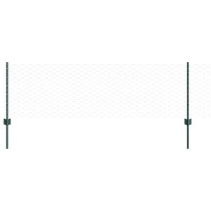 vidaXL Valla hexagonal con poste 10 x 0,6 m Acero recubierto de PVC