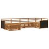 vidaXL Conjunto de sof&aacute;s de exterior 6 uds. Natural