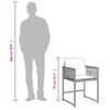 vidaXL Set comedor jard&iacute;n y cojines 17 pzas rat&aacute;n sint&eacute;tico gris claro