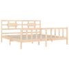 vidaXL Estructura de cama sin colch&oacute;n madera maciza de pino 200x200 cm