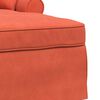 vidaXL Chaise Lounge con Falda con coj&iacute;n Rojo Naranja 91 x 157 x 91 cm