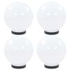 vidaXL L&aacute;mparas de bola LED 4 unidades esf&eacute;ricas PMMA 20 cm