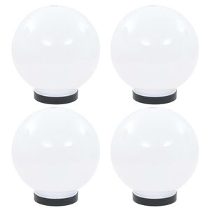 vidaXL L&aacute;mparas de bola LED 4 unidades esf&eacute;ricas PMMA 20 cm