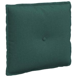 vidaXL Coj&iacute;n de Espalda Verde oscuro 50 x 19 x 45 cm tela