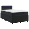 vidaXL Cama box spring con colch&oacute;n Negro 120 x 190 cm Terciopelo