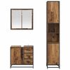 vidaXL Juego de muebles de baño 3 pcs Madera vieja 65 x 33 x 60 cm