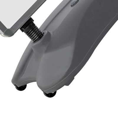 vidaXL Soporte para carteles A1 base de agua aleación de aluminio gris