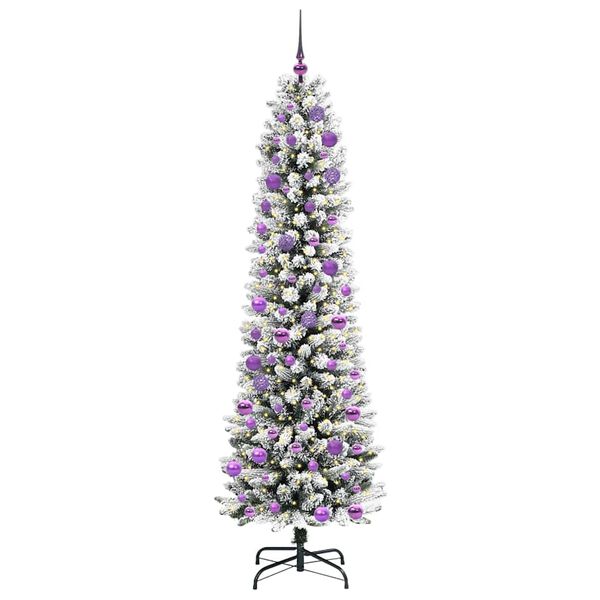vidaXL Árbol de Navidad artificial 240 cm PVC, Metal y Plástico