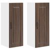 vidaXL Armario de Pared PORTO 2 pcs Roble Marr&oacute;n 30 x 31 x 80 cm