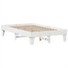 vidaXL Estructura de cama sin colchón madera de pino blanco 135x190 cm