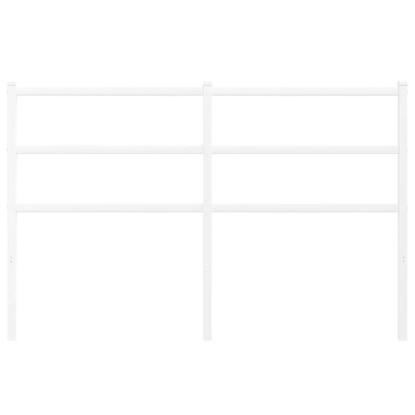 vidaXL Cabecero de metal blanco 135 cm