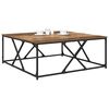 vidaXL Mesa de Caf&eacute; Madera envejecida 100 x 100 x 40 cm