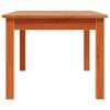 vidaXL Mesa de centro madera maciza de pino marrón cera 80x50x40 cm