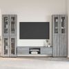 vidaXL Conjunto de mueble de TV con caj&oacute;n FLORIN Gris Sonoma