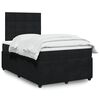 vidaXL Cama box spring con colch&oacute;n terciopelo negro 120x200 cm