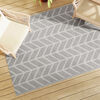 vidaXL Alfombra exterior ARAKIL PP gris 140x200 cm